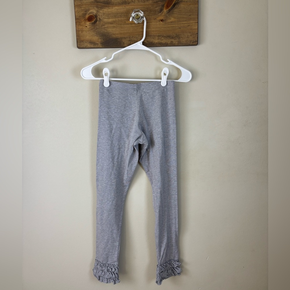 NEW WITH TAGS Matilda Jane Size 12 Gray Ruffled Leggings Pants - Picture 2 of 3
